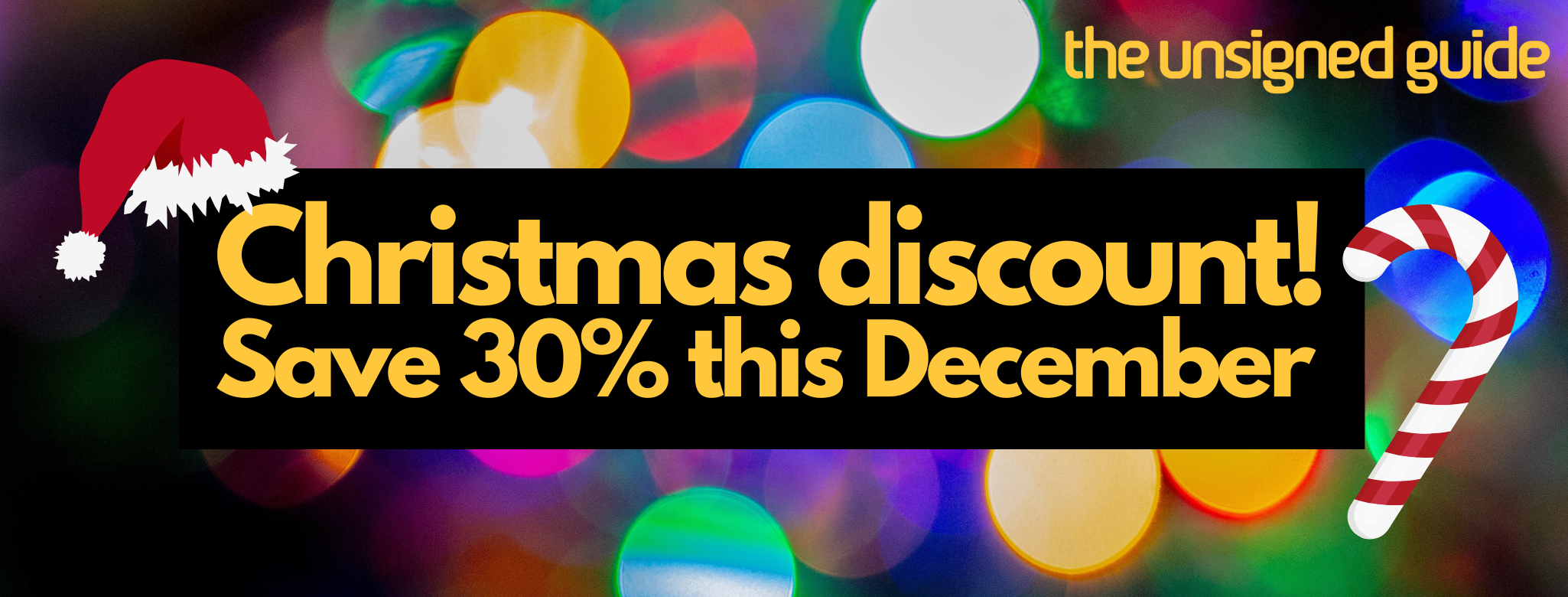 The Unsigned Guide Christmas discount returns! Save 30% on annual subscription & access UK music industry contacts galore...